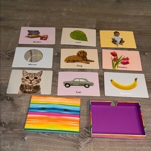 Lovevery Vibrant Flashcards with Storage Box